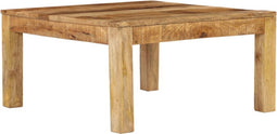 vidaXL - Salontafel - 80x80x40 - cm - massief - mangohout
