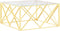 vidaXL - Salontafel - 80x80x40 - cm - roestvrij - staal - en - glas