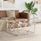 vidaXL - Salontafel - 80x80x40 - cm - roestvrij - staal - en - glas