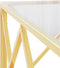 vidaXL - Salontafel - 80x80x40 - cm - roestvrij - staal - en - glas