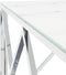 vidaXL - Salontafel - 80x80x40 - cm - roestvrij - staal - en - glas - zilverkleurig