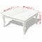 vidaXL - Salontafel - 80x80x42 - cm - hoogglans - wit