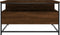 vidaXL - Salontafel - 80x80x45 - cm - bewerkt - hout - bruin - eikenkleur