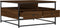 vidaXL - Salontafel - 80x80x45 - cm - bewerkt - hout - bruin - eikenkleur