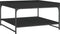 vidaXL - Salontafel - 80x80x45 - cm - bewerkt - hout - en - ijzer - zwart