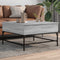 vidaXL - Salontafel - 80x80x45 - cm - bewerkt - hout - en - metaal - grijs - sonoma