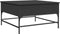 vidaXL - Salontafel - 80x80x45 - cm - bewerkt - hout - en - metaal - zwart