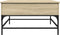 vidaXL - Salontafel - 80x80x45 - cm - bewerkt - hout - en - metaal - sonoma - eikenkleur