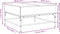 vidaXL - Salontafel - 80x80x45 - cm - bewerkt - hout - en - metaal - bruin - eikenkleur