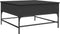 vidaXL - Salontafel - 80x80x45 - cm - bewerkt - hout - en - metaal - zwart