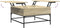 vidaXL - Salontafel - 80x80x45 - cm - bewerkt - hout - en - metaal - sonoma - eikenkleur