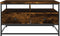 vidaXL - Salontafel - 80x80x45 - cm - bewerkt - hout - gerookt - eikenkleurig