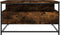 vidaXL - Salontafel - 80x80x45 - cm - bewerkt - hout - gerookt - eikenkleurig