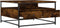 vidaXL - Salontafel - 80x80x45 - cm - bewerkt - hout - gerookt - eikenkleurig