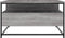 vidaXL - Salontafel - 80x80x45 - cm - bewerkt - hout - grijs - sonoma