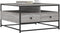 vidaXL - Salontafel - 80x80x45 - cm - bewerkt - hout - grijs - sonoma