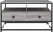 vidaXL - Salontafel - 80x80x45 - cm - bewerkt - hout - grijs - sonoma