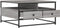 vidaXL - Salontafel - 80x80x45 - cm - bewerkt - hout - grijs - sonoma