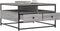 vidaXL - Salontafel - 80x80x45 - cm - bewerkt - hout - grijs - sonoma