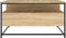 vidaXL - Salontafel - 80x80x45 - cm - bewerkt - hout - sonoma - eikenkleurig