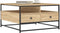 vidaXL - Salontafel - 80x80x45 - cm - bewerkt - hout - sonoma - eikenkleurig