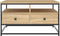 vidaXL - Salontafel - 80x80x45 - cm - bewerkt - hout - sonoma - eikenkleurig