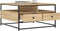vidaXL - Salontafel - 80x80x45 - cm - bewerkt - hout - sonoma - eikenkleurig