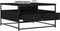 vidaXL - Salontafel - 80x80x45 - cm - bewerkt - hout - zwart