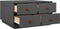 vidaXL - Salontafel - 80x80x45 - cm - massief - grenenhout - grijs