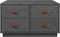 vidaXL - Salontafel - 80x80x45 - cm - massief - grenenhout - grijs