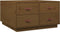 vidaXL - Salontafel - 80x80x45 - cm - massief - grenenhout - honingbruin
