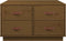 vidaXL - Salontafel - 80x80x45 - cm - massief - grenenhout - honingbruin
