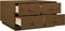 vidaXL - Salontafel - 80x80x45 - cm - massief - grenenhout - honingbruin