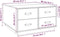 vidaXL - Salontafel - 80x80x45 - cm - massief - grenenhout - honingbruin