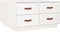 vidaXL - Salontafel - 80x80x45 - cm - massief - grenenhout - wit