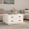 vidaXL - Salontafel - 80x80x45 - cm - massief - grenenhout - wit