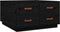 vidaXL - Salontafel - 80x80x45 - cm - massief - grenenhout - zwart