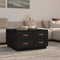 vidaXL - Salontafel - 80x80x45 - cm - massief - grenenhout - zwart