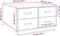 vidaXL - Salontafel - 80x80x45 - cm - massief - grenenhout - zwart