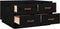 vidaXL - Salontafel - 80x80x45 - cm - massief - grenenhout - zwart