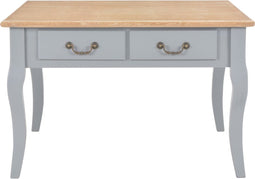 vidaXL - Salontafel - 80x80x50 - cm - hout - grijs