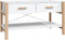 vidaXL - Salontafel - 82x48x45 - cm - bewerkt - hout - wit