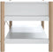 vidaXL - Salontafel - 82x48x45 - cm - bewerkt - hout - wit