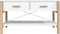 vidaXL - Salontafel - 82x48x45 - cm - bewerkt - hout - wit