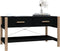vidaXL - Salontafel - 82x48x45 - cm - bewerkt - hout - zwart