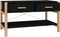 vidaXL - Salontafel - 82x48x45 - cm - bewerkt - hout - zwart