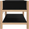 vidaXL - Salontafel - 82x48x45 - cm - bewerkt - hout - zwart