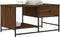 vidaXL - Salontafel - 85,5x51x45 - cm - bewerkt - hout - bruin - eikenkleur