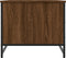 vidaXL - Salontafel - 85,5x51x45 - cm - bewerkt - hout - bruin - eikenkleur