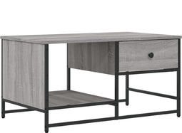 vidaXL - Salontafel - 85,5x51x45 - cm - bewerkt - hout - grijs - sonoma